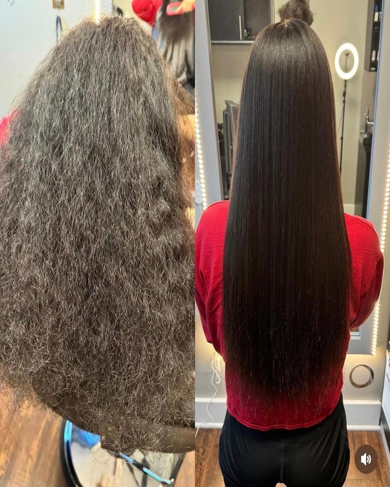 V-Light hair extension transformation long flowing hair St. Petersburg FL